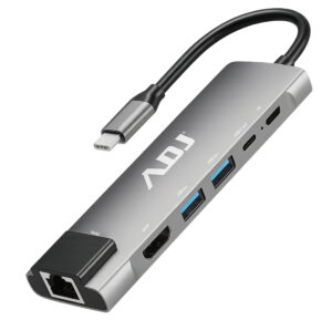 DOCKING TYPE C MULTIPORT 6IN1 USB3.0*2+HDMI*1+RJ45+USBC PD+DATA