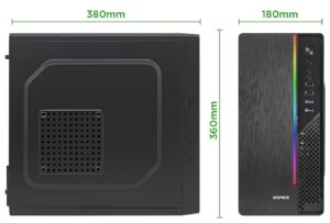 CASE MINITOWER PSU 240W ITAK I603 MATX MITX U30,5MM SPCC BK FAN VETRO