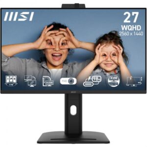 MONITOR 27IPS WQHD BK MM PVT DOCK WEBC MSI PRO MP275QPDG 1MS 100HZ WEBCAM