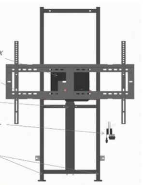 STAFFA  DA MURO MOTORIZZATA VB-STND-104 800X600 75KG 6500 HIGH