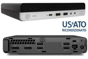 PC RICONDIZIONATO I5 8GB 256GB SSD DM W11P I5-9X00T 600 G4 TINY-MINI