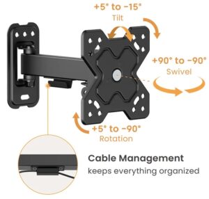 STAFFA TV/MONITOR 13/32 BK NEW MAX 20KG MAX VESA 100*100 BRACCIO