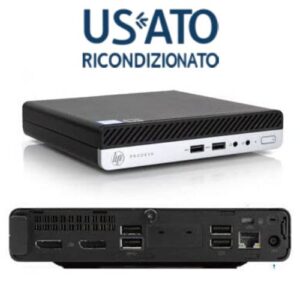 PC RICONDIZIONATO I5 16GB 512GB  DM W11P I5-8X00T 400 G4 TINY-MINI