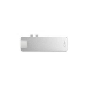 DOCKING TYPE C 8P COMPACT  SILVER 2 USB-2USB-C-GYGABIT-HDMI-MINIDP SL