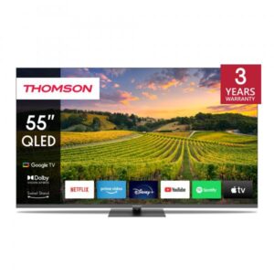 TV 55 THOMSON UHD  SMART 4K QLED T2/C2S2 GOOGLE TV PIEDE