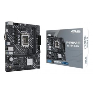 Scheda Madre ASUS PRIME H610M-K D4 S1700 2D4 4S3 GBL M.2 U3.2 HDMI/VGA