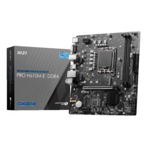 Scheda Madre MSI H610M-E DDR4 ST1700 2D4 1M.2 4S3 U3.2 GBL H/V MICRO ATX