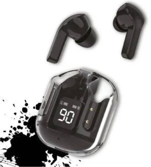 AURICOLARI BLUETOOTH 5.3 USBC DISP IPX4 NERO BATT.300MAH APPLE ANDROID