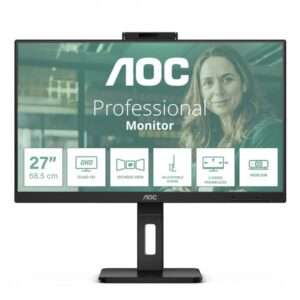 MONITOR 27IPS QHD HDMI DP MM PIVOT AOC Q27P3QW WEBCAM REG ALTEZZA