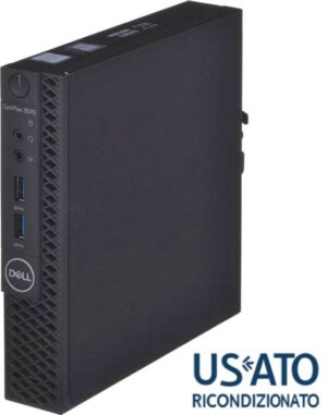 PC RICONDIZIONATO I5 8GB 256SSD NVME W11P I5-9500T DELL 3070 MICRO
