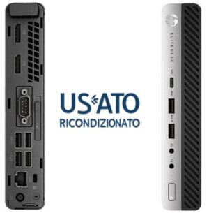 PC RICONDIZIONATO I7 8G 256GB SSD DM  W10P I7-6700T 800/600 G3 TINY-MINI
