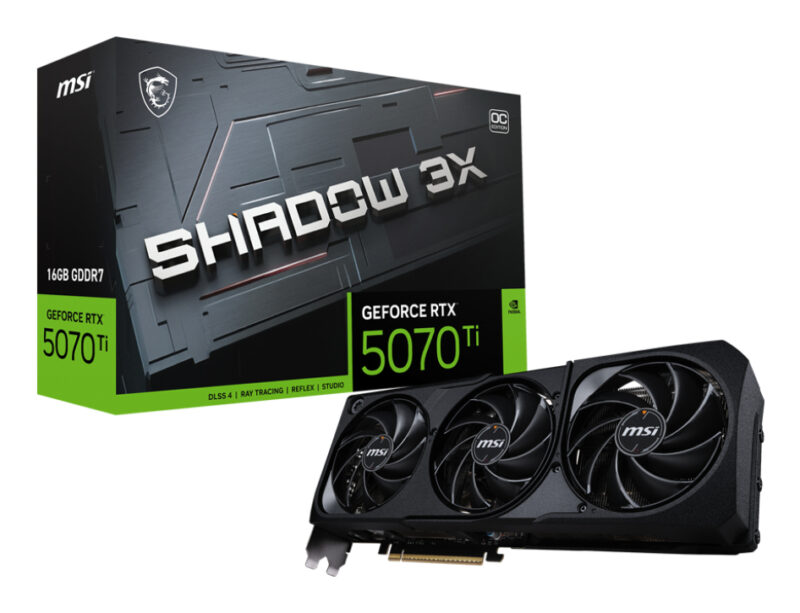 Scheda Grafica MSI RTX 5070TI SHADOW 3X OC 16 16GB GDDR7 256BIT 1H/3DP BULK