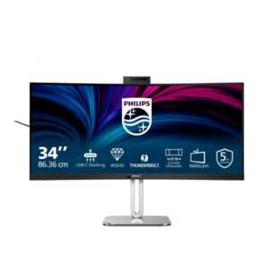 MONITOR 34 VA 3440X1440 450CD WEBCAM 34B2U6603CH 21:9 MM REG ALT CURVO