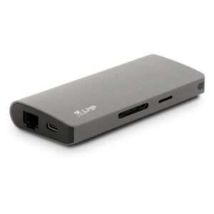 DOCKING TYPE C 9P TRAVELDOCK SPACGR HDMI-VGA-MDP-2*USB-SD-MSD-USBC-GIGA