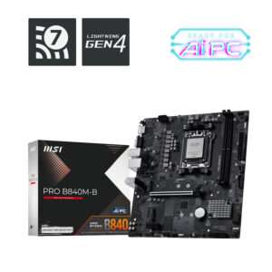 MB MSI PRO B840-B AM5 2DDR5 2PCIE 3M2 2SATA 1DVI MATX