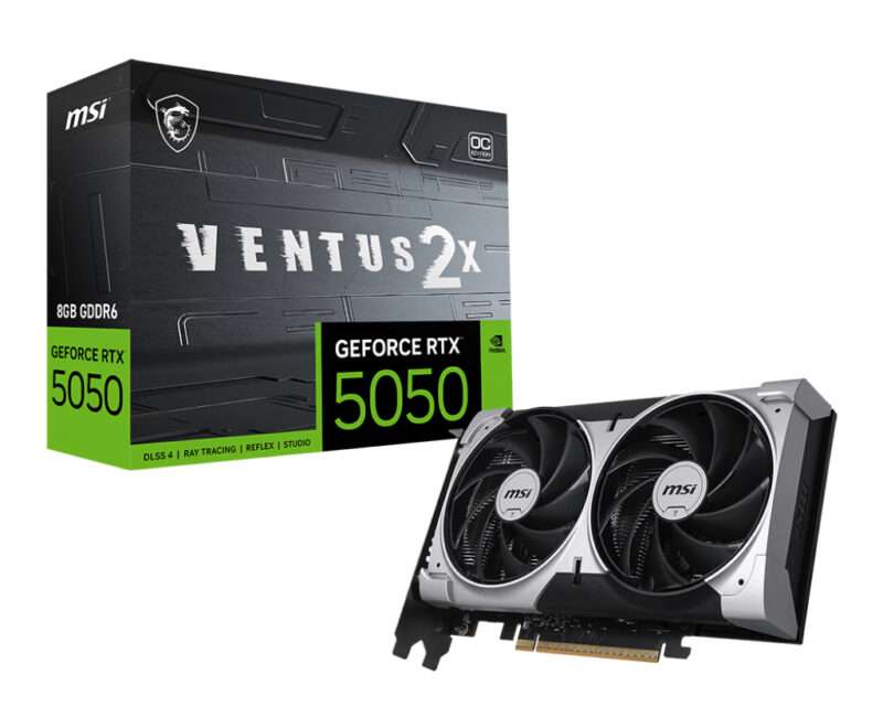 Scheda Grafica MSI RTX 5050 8GB VENTUS 2X OC 8GB GDDR6 HDMI/3DP