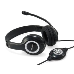 Cuffia C/MICROFONO USB BK CONTR.REMOTO CAVO 2MT