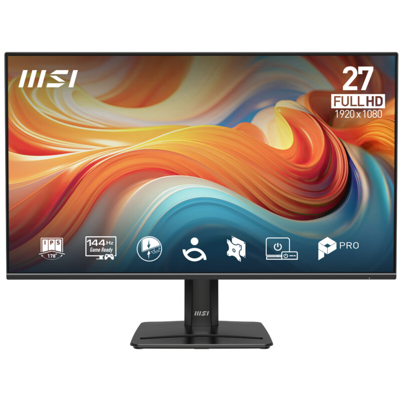 Monitor 27IPS FHD BK MM H/DP/VGA 144HZ MSI PRO MP271 E14