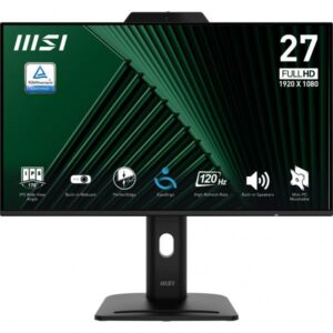 MONITOR 27IPS FHD BK MM PVT DOCK WEBC MSI PRO MP272PMG  1MS 120HZ WEBCAM
