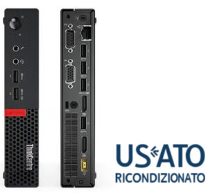 PC RICONDIZIONATO I5 16GB 256GB NVME W10P I5-7500T LENOVO  M910Q TINY