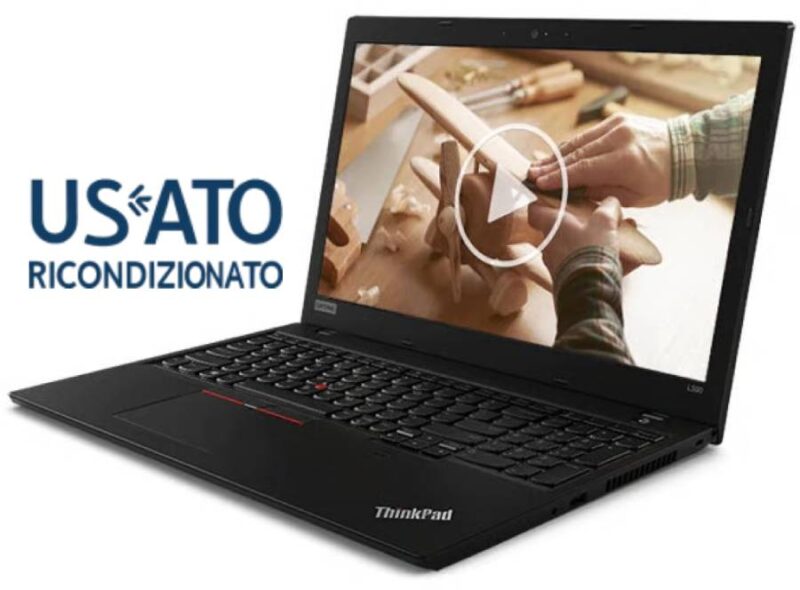 NB RICONDIZIONATO I5 15,6 8GB 256GB NVME W11P I5-8265U LENOVO THINKPAD L590