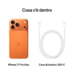IPHONE 17 PRO MAX 256GB ARANCIONE COSMIC ORANGE